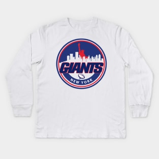 New York Giants Football Kids Long Sleeve T-Shirt